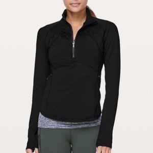 Lululemon front of the pack 1/2 zip New!